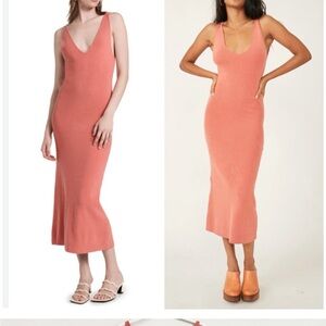 Free People Beach Daniela Ribbed Midi Dress